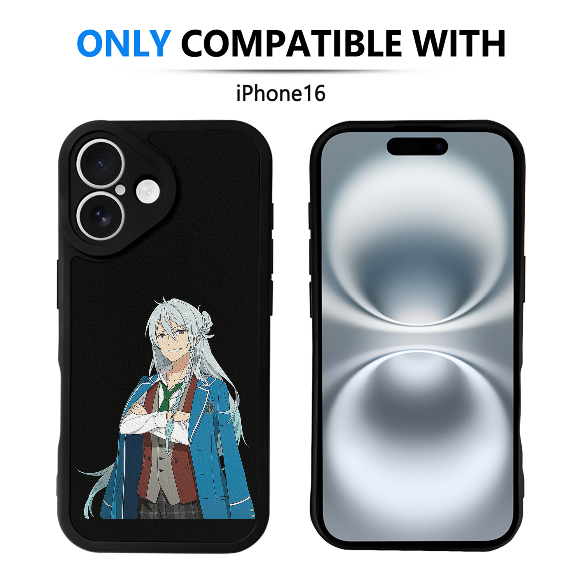 （画像用） あんさんぶるスターズ! Ensemble Stars 【iPhone 16シリーズ対応】シリコンスマホケース（レザー調） 材質：シリコン